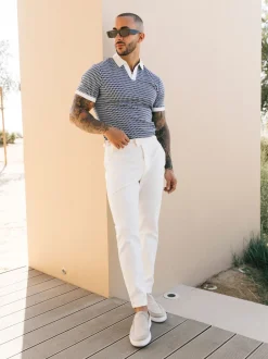 MAUVAIS Blanc - Chinos Beaufort Extensible Online