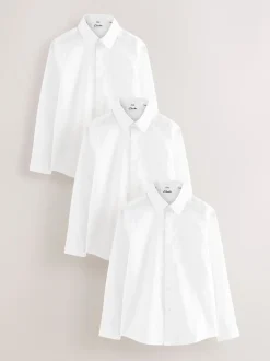 Clarks Blanc - Lot de 3 chemises d’école à manches longues Best