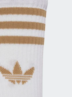 adidas originals - Col rond - 3-Rayures Chaussettes Col rond 3 paires Blanc