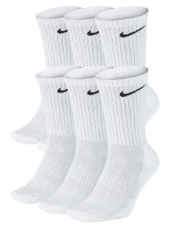 Nike Blanc - Col rond - Lot de chaussettes Everyday Cushioned 6 New