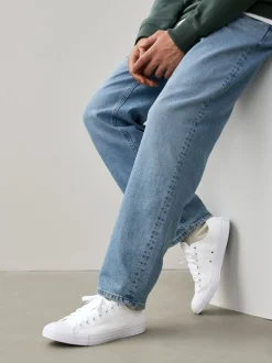 Converse Blanc - Chuck Taylor All Star Ox Trainers Hot