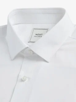Next Blanc - Coupe classique Easy Care Smart Chemises Clearance