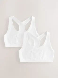 Next Blanc - Crop Tops Racer de Seamfree 2 Pack (7-16ans) Hot