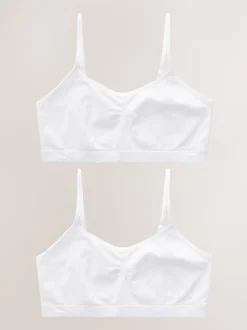 Next Blanc - Crop Tops sans couture 2 Lot (7-16ans) New