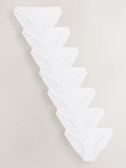 Next Blanc - Culotte en coton riche 7 Pack Échancrure haute Online