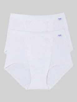 Sloggi Blanc - Culotte Tummy Control 2 Pack Knickers New