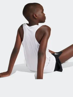 adidas Blanc - Débardeur Team pour enfant Outlet