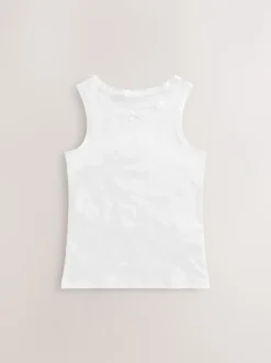 Next Blanc - Débardeur blanc à bordure en dentelle (1.5-16ans) Online