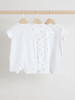Next Blanc - Dors-bien zippé 100% coton Lot de 3 (0mois3ans) Sale