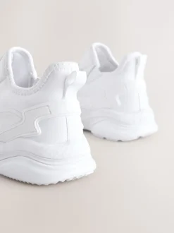 Next - Entraîneurs en dentelle élastique Blanc Clearance