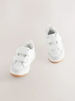 Next Blanc - Fermeture par contact Baskets à deux brides Outlet