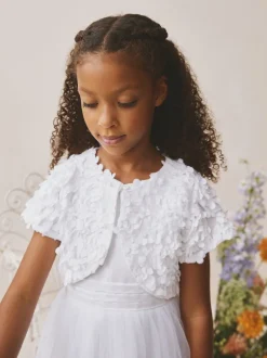 Next Blanc - Flower Girl Occasion Boléro (3-12ans) Hot