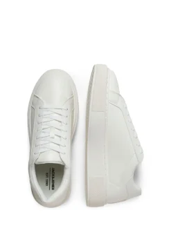JACK & JONES Blanc - baskets en PU à semelle épaisse Hot