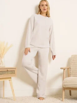 Long Tall Sally Blanc - Jogging en micropolaire Online