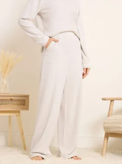 Long Tall Sally Blanc - Jogging en micropolaire Online