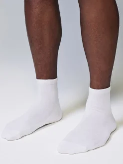 Next Blanc - Lot de 5 - Chaussettes de sport mi-hautes rembourrées