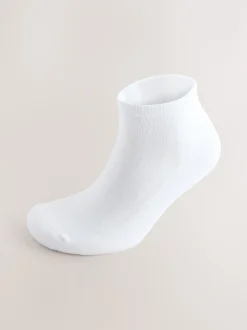 Next Blanc - Lot de 5 - Chaussettes de sport mi-hautes rembourrées