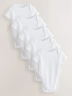 Next Blanc - Lot de 5 bodys à manches courtes pour dysplasie de la hanche Clearance