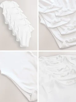 Next Blanc - Lot de 5 bodys à manches courtes pour dysplasie de la hanche Clearance