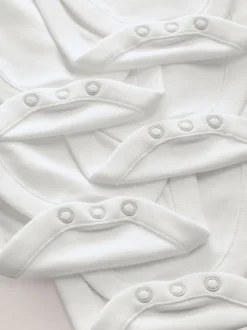 Next Blanc - Lot de 5 bodys à manches longues bébé dysplasie de la hanche Online