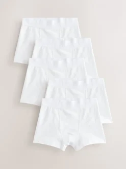 Next - Lot de 5 boxers (1.5-16ans) Blanc