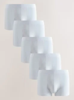 Next - Lot de 5 boxers Hipster Blanc Best