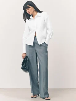 Next Blanc - Lot de 2 chemises ajustées extensibles indispensables à manches longues Hot