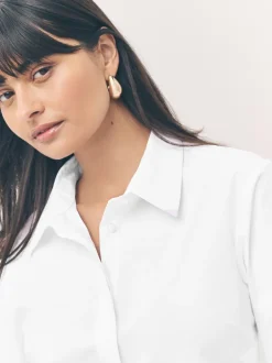 Next Blanc - Lot de 2 chemises ajustées extensibles indispensables à manches longues Hot