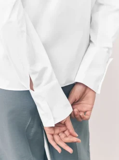 Next Blanc - Lot de 2 chemises ajustées extensibles indispensables à manches longues Hot