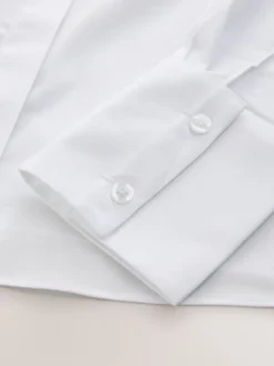 Next Blanc - Lot de 2 chemises ajustées extensibles indispensables à manches longues Hot