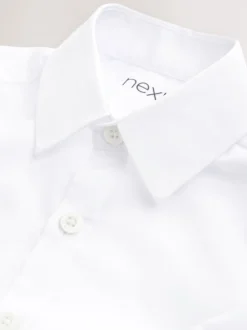 Next Blanc - Lot de 2 chemises stretch à manches longues pour l'école (3-16ans) Sale