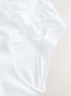 Next Blanc - Lot de 2 culottes en dentelle et microfibre Discount