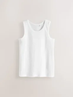 Next - Lot de 5 débardeurs (1.5-16ans) Blanc Hot