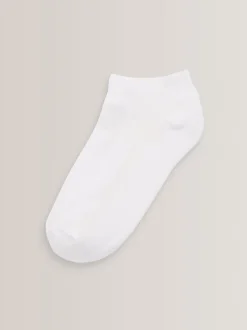 Next Blanc - Lot de 5 paires de chaussettes de sport à semelle rembourrée