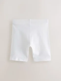 Next Blanc - Lot de 5 shorts de vélo extensibles en coton riche (3-16ans) Outlet