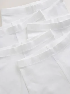 Next Blanc - Lot de 5 shorts de vélo extensibles en coton riche (3-16ans) Outlet