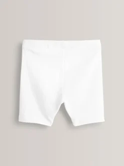 Next Blanc - Lot de 5 shorts de vélo extensibles en coton riche (3-16ans) Hot