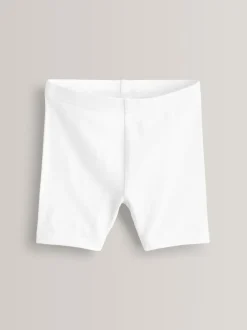 Next Blanc - Lot de 5 shorts de vélo extensibles en coton riche (3-16ans) Hot