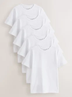 Next Blanc - Lot de 5 T-shirts à manches courtes (3-16ans) Outlet