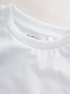 Next Blanc - Lot de 5 T-shirts à manches courtes (3-16ans) Outlet