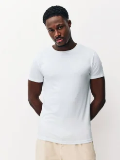 Next Blanc - Lot de 2 t-shirts Signature TENCEL™ Lyocell Outlet