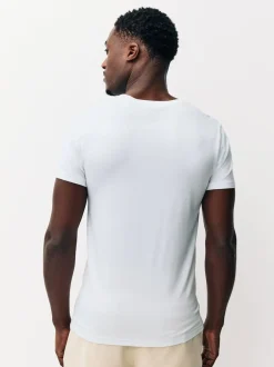 Next Blanc - Lot de 2 t-shirts Signature TENCEL™ Lyocell Outlet