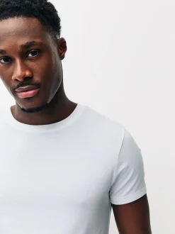 Next Blanc - Lot de 2 t-shirts Signature TENCEL™ Lyocell Outlet