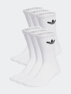 adidas - Lot de chaussettes originals Trefoil Col Rond Chaussettes 6 Blanc Sale
