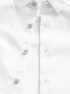 Next - Manches longues Chemises à bordures intelligentes (3-16yrs) Blanc Discount