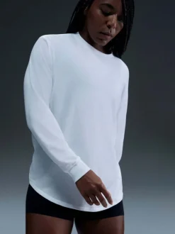 Nike Blanc - haut décontracté Dri-FIT à manches longues Hot