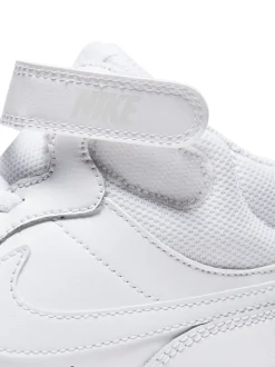 Nike - Junior Court Borough Mid Trainers Blanc