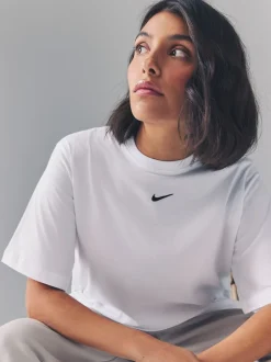 Nike - Vêtements de sport Essentiel T-shirt Blanc Outlet
