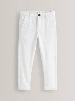 Next - Pantalon chino extensible (3-17ans) Blanc Outlet