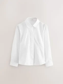 Next Blanc - Paquet de 5 chemises scolaires ajustées à manches longues (3-17ans) Best